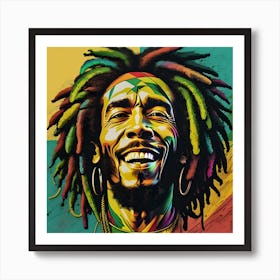 Celebrity series: Bob Marley Art Print
