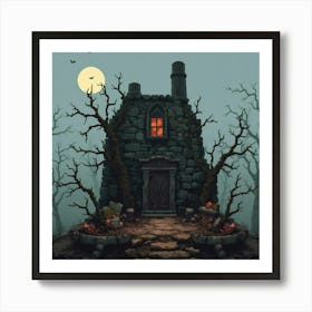 Haunted House Art Print