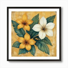 Hawaiian Flowers Art 3 Art Print