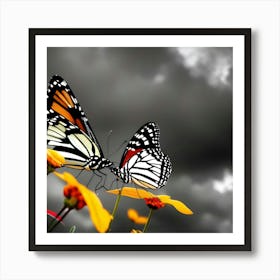 Monarch Butterflies Art Print