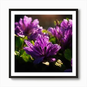Purple Flowers 1 Art Print