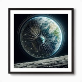 Earth From Space 5 Art Print