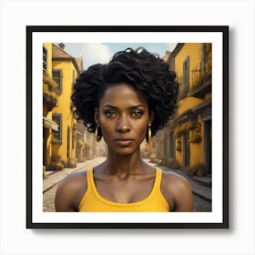 Ebony Queen of the Town Art Print