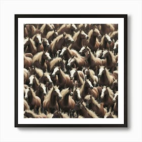 Herd Of Horses Art Print