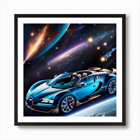 Bugatti Veyron Space Art Print