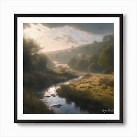 River Valley 1 Art Print