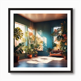 Living With Plants Art Print