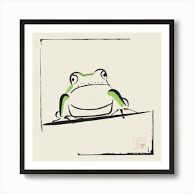 Frog Stare Art Print