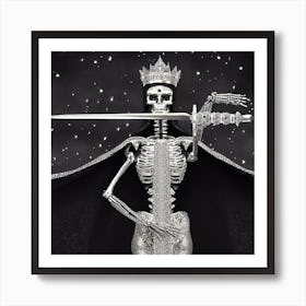 Skeleton Queen 5 Art Print