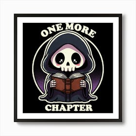 One More Chapter Grim Reaper Art Print