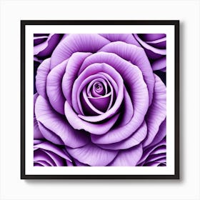 Purple Roses 27 Art Print