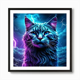 Thunderstorm Cat 1 Art Print