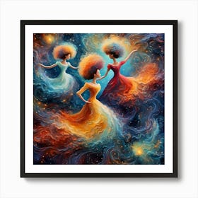 Dancing in Space Art Print