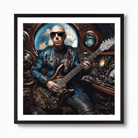 Joe Satriani Flying in a Blue Dream Art Print