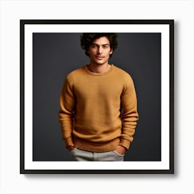 Mock Up Jumper Blank Plain Sweater Pullover Knit Cotton Wool Fleece Soft Comfy Cozy M (16) Art Print