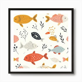 Fish Pattern Art Print