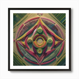 Flower Kaleidoscope Art Print