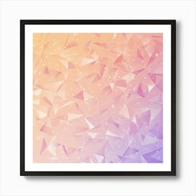 Abstract Triangles Background Art Print