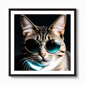 Cat With Sunglasses 1 Art Print