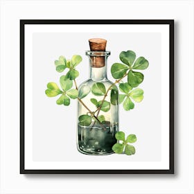 Shamrock In A Bottle 6 Art Print