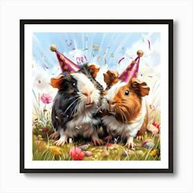 Party Guinea Pigs Art Print