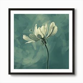 White Flower Art Print