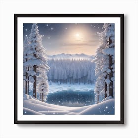 Winter Landscape 25 Art Print