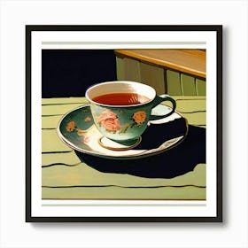 Tea And Roses Art Print