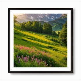 Alps - Charming nature - the beauty of nature Art Print
