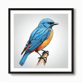 Bluebird Art Print