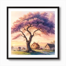 Cherry Blossom Tree Art Print