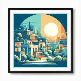 Cityscape 42 Art Print