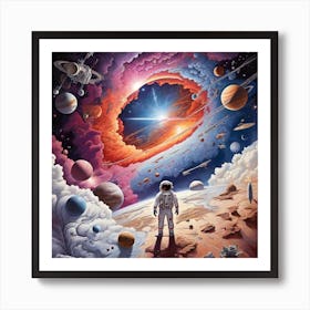 Space scape Art Print