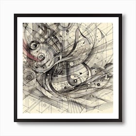 Abstract Drawing Art Print