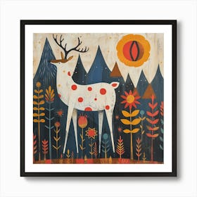 Deer In The Forest Poster