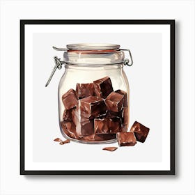 Jar Of Chocolate 1 Art Print