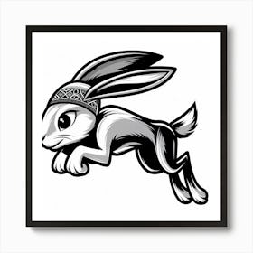 Hare Mascot Art Print