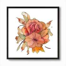 Watercolor Flower Art Print