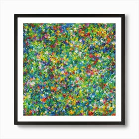 Flowers In A Field Art Print