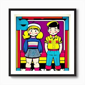 'Boy And Girl' Art Print