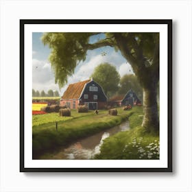 Farm Scene Art Print