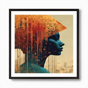 Portrait Of A Woman Art Print