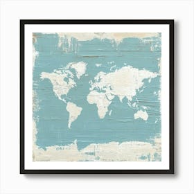 World Map Art 1 Art Print