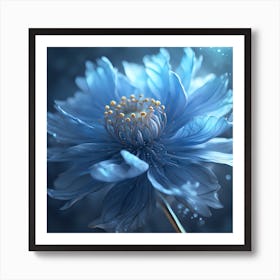 Blue Flower 1 Art Print