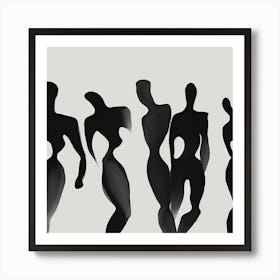 Silhouettes - Silhouette Stock Videos & Royalty-Free Footage Art Print