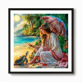 By The Sea Art Print