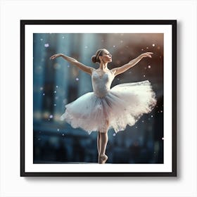 Ballet Dancer In The City Art Print