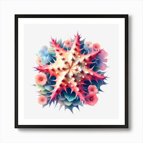 Flowering Starfish Art Print