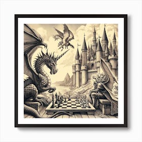 Chess Game 5 Art Print
