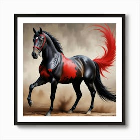 Horse Painting 2 Art Print